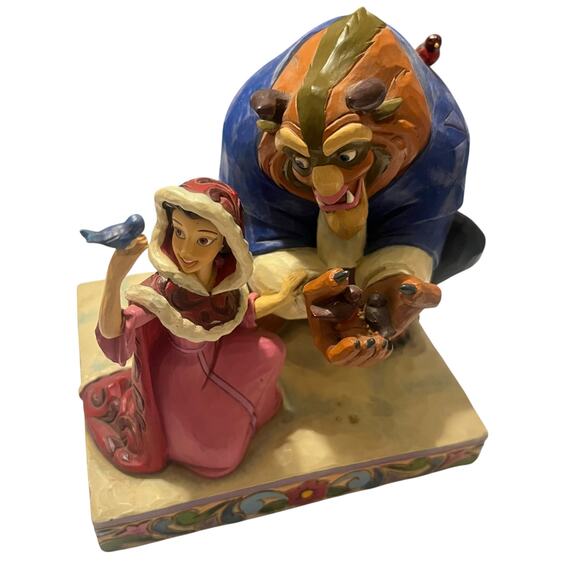 Jim Shore Disney Showcase Beauty and the Beast Something There Figure - Picture 4 of 6